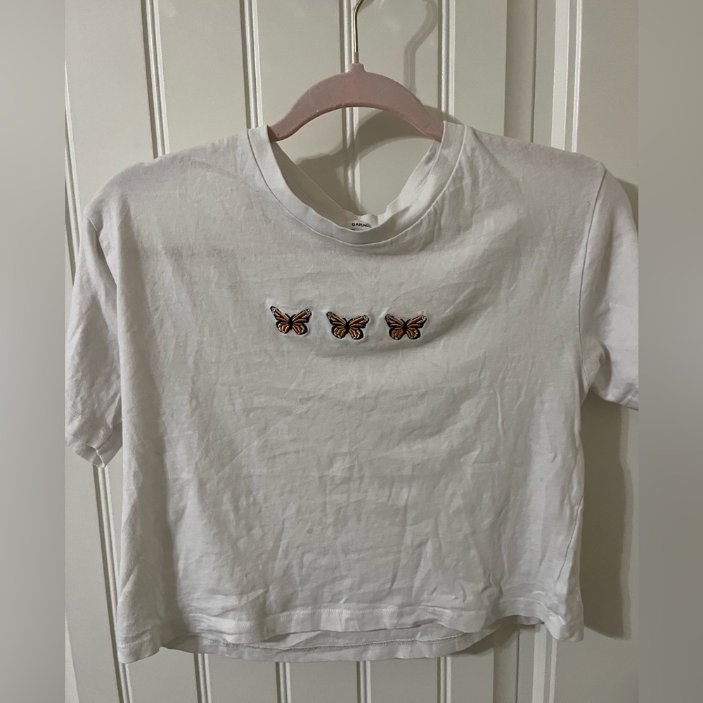 Garage white butterfly T-shirt
